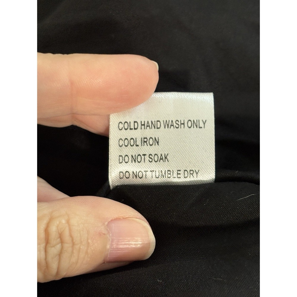 Petal & Pup Puff Sleeve Midi Dress XL Black Romantic Classic Feminine Milkmaid - Picture 11 of 14